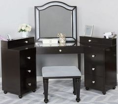 Furniture of America® Tracie Obsidian Gray Vanity Set