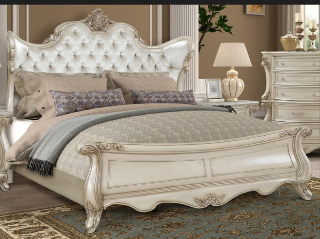 New Classic® Furniture Monique White Oueen Bed-0