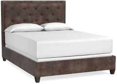Bassett® Furniture Custom Upholstered Manhattan Leather California King Bed