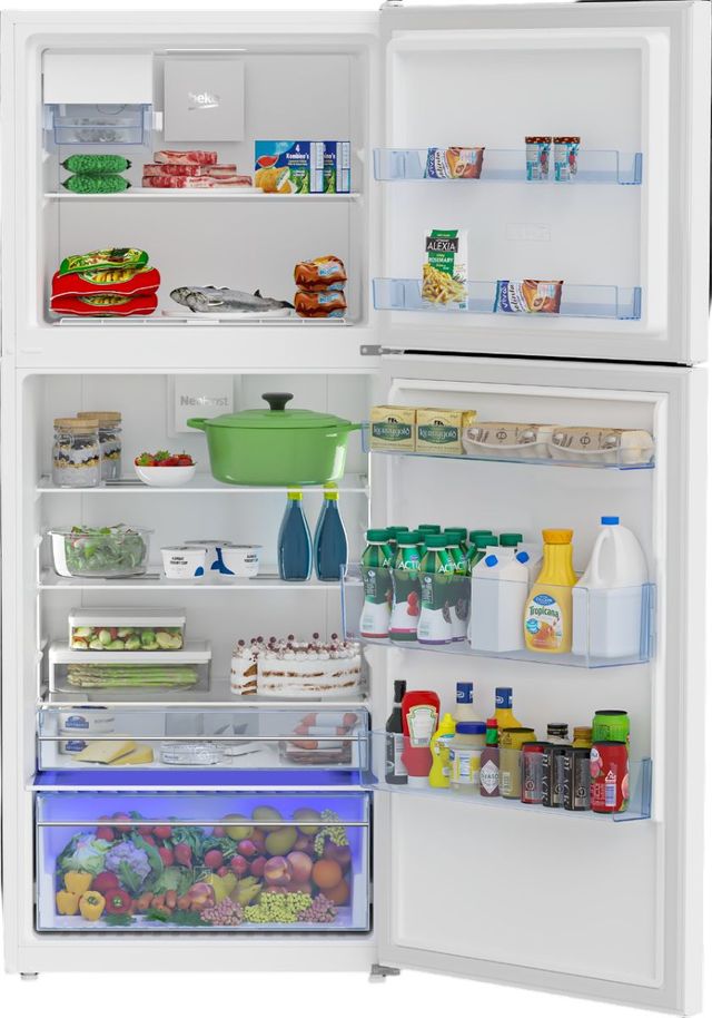 Beko 13.5 Cu. Ft. White Counter Depth Top Freezer Refrigerator-2