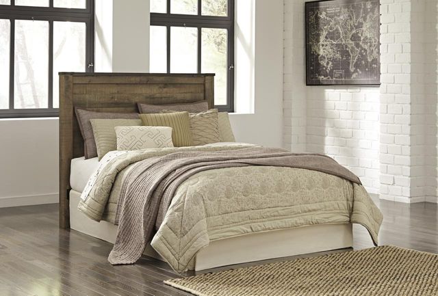 Signature Design by Ashley® Trinell Rustic Brown Queen Panel Headboard 1