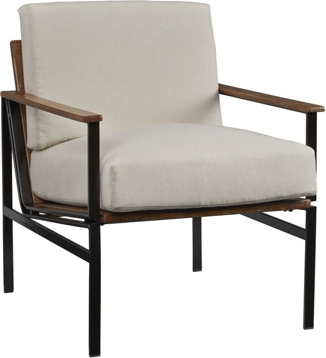Signature Design by Ashley® Tilden Ivory/Brown Accent Chair-0