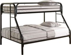 Playhouse Twin Over Full Bunk Bed (Black)