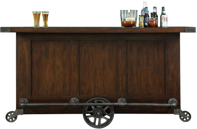 Howard Miller® Bev Trolley Rustic Hardwood Bar-1