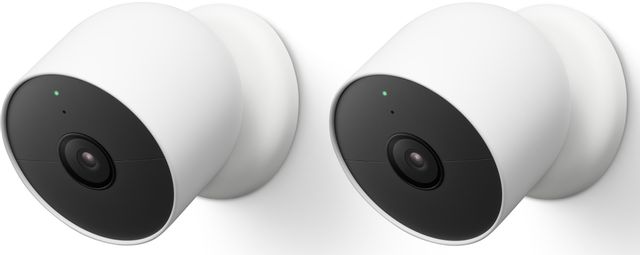 Google Nest Pro Snow 2 Pack Battery Powered Indoor Camera  0