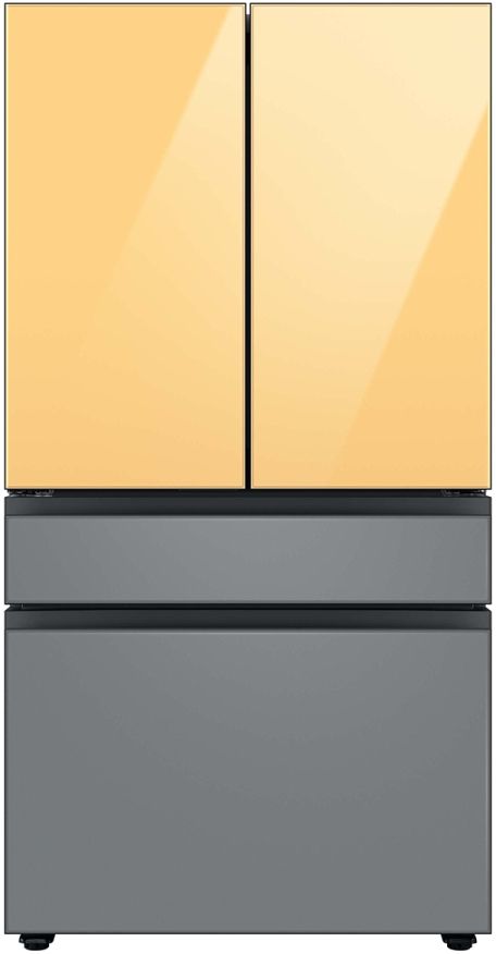 Samsung Bespoke 36" Matte Grey Glass French Door Refrigerator Bottom Panel 11