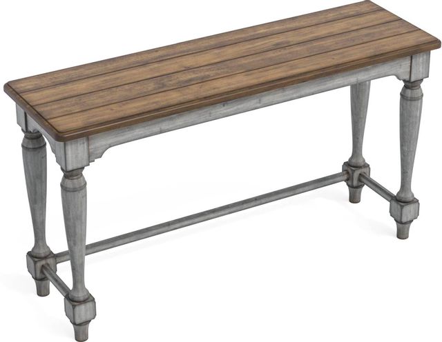 Flexsteel® Plymouth® Distressed Graywash Sofa Table 3