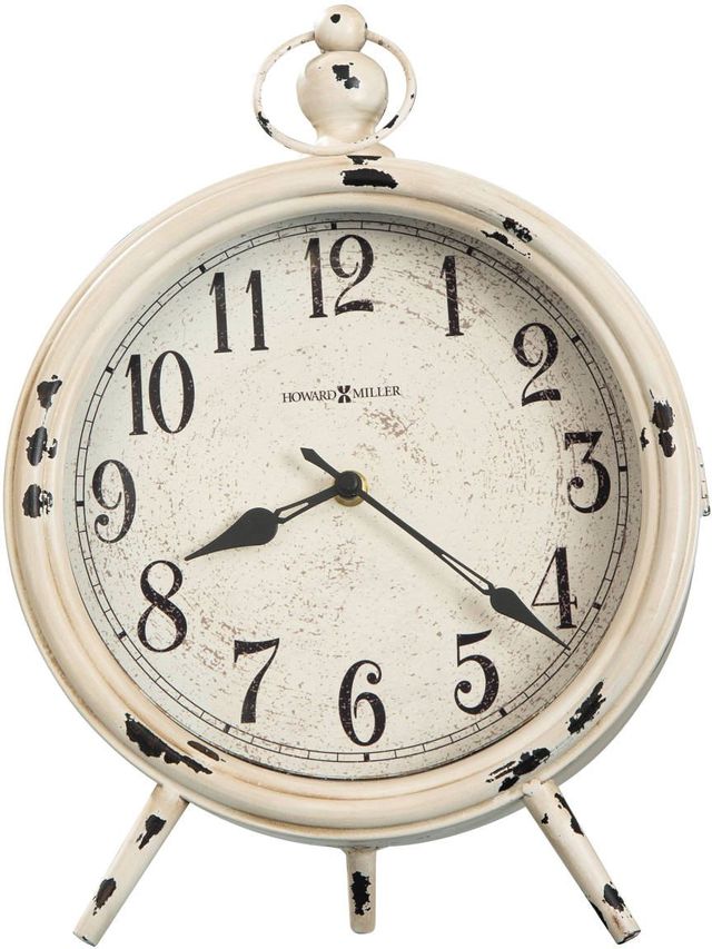 Howard Miller® Saxony Antique White Mantel Clock