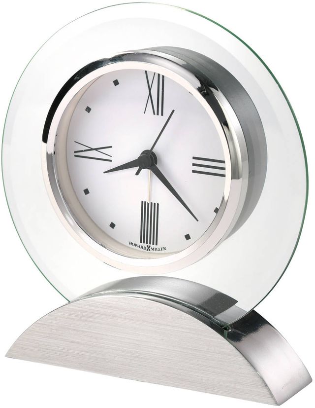 Howard Miller® Brayden Brushed Silver Alarm Clock