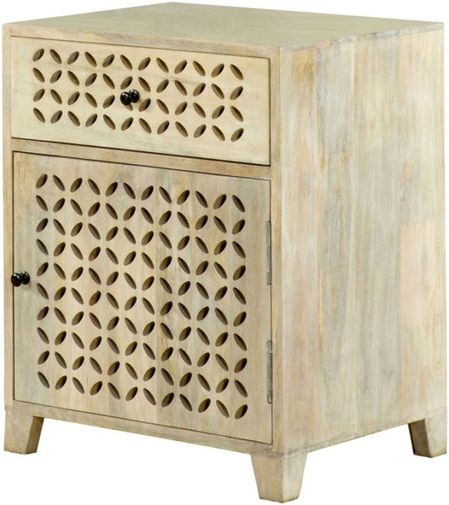Coaster® White Washed Accent Cabinet