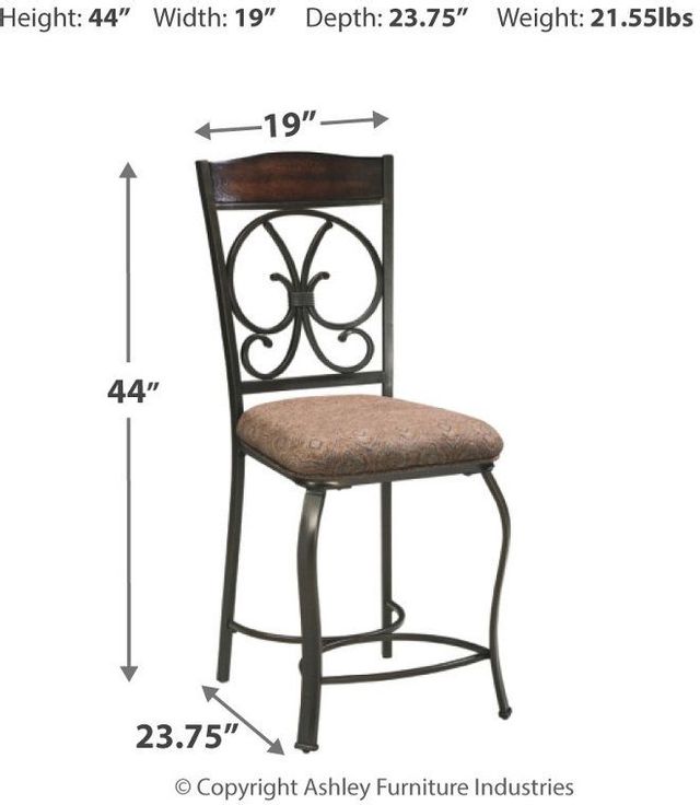 Signature Design by Ashley® Glambrey Brown Counter Height Stool 3
