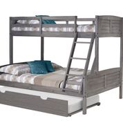 Donco Trading Company Louver Twin Over Full Bunk Bed With Trundle Bed