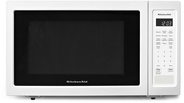 KitchenAid® 1.6 Cu. Ft. White Countertop Microwave Oven