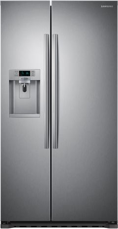 Samsung 22 Cu. Ft. Counter Depth Side-By-Side Refrigerator-Stainless Steel