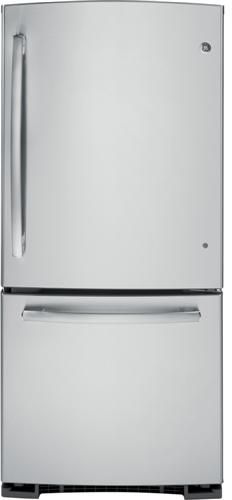 GE 20.2 Cu. Ft. Bottom Freezer Refrigerator-Stainless Steel