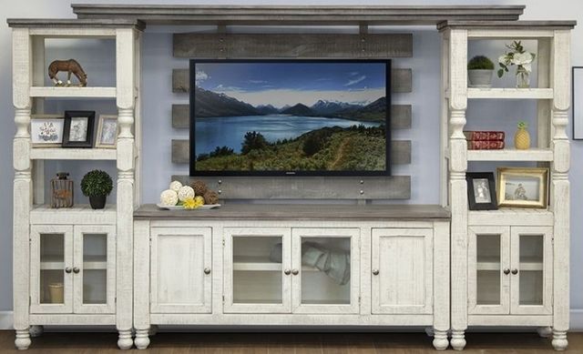 International Furniture Direct Stone TV Stand-1