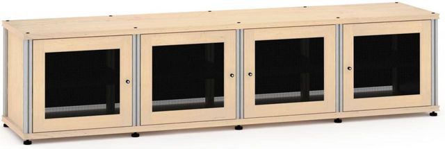 Salamander Designs® Synergy Model 247 AV Cabinet-Natural Maple/Aluminum