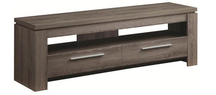 Coaster® Weathered Grey Entertainment TV Console