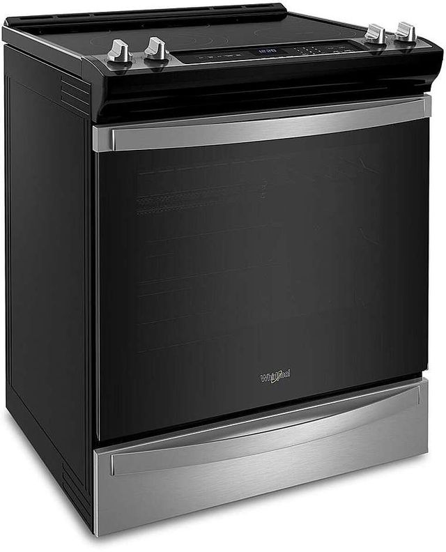 Whirlpool® 30" Fingerprint Resistant Stainless Steel Slide-In Electric Range with 7-in-1 Air Fry Oven 1