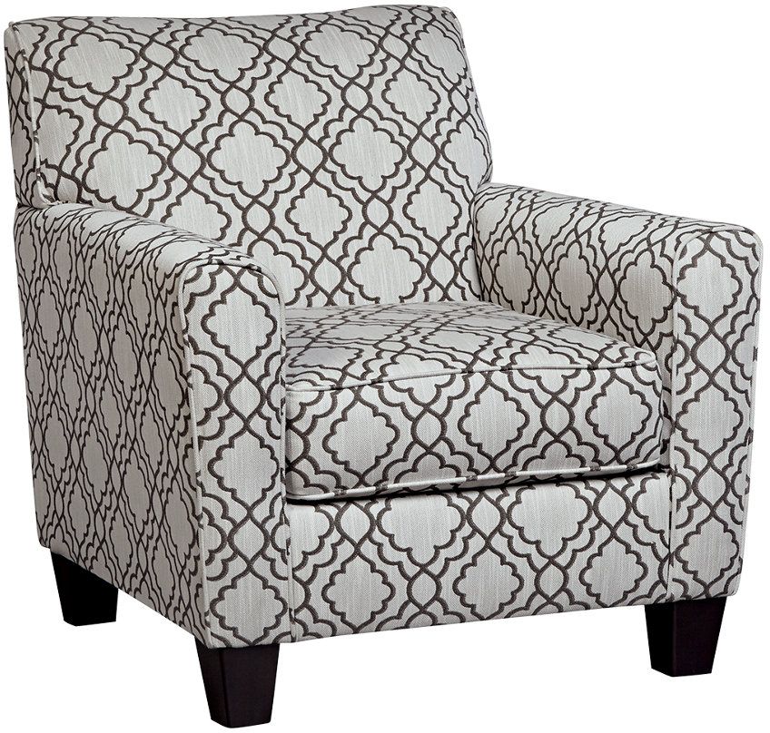 patterned wingback chair