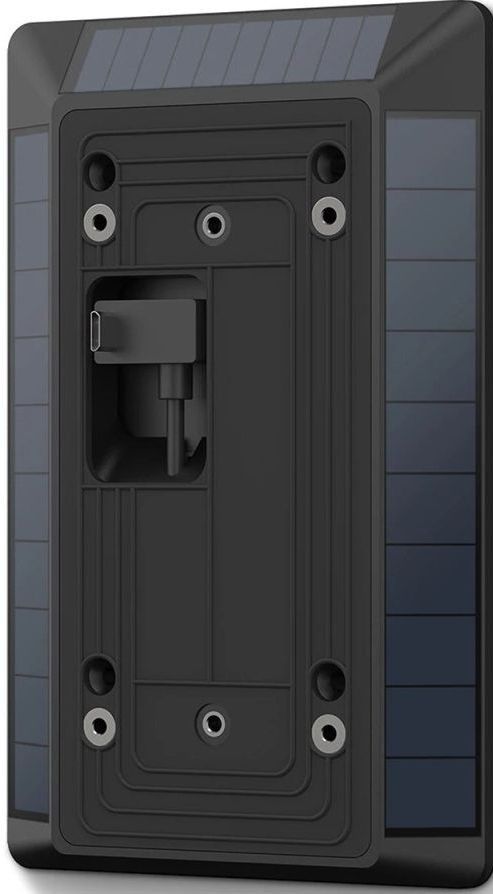 ring Black Solar Charger for Battery Doorbells (2nd Generation)