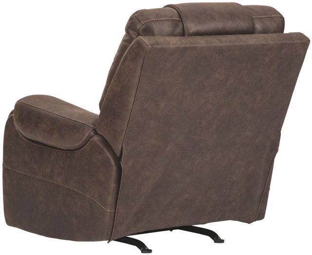 Signature Design by Ashley® Yacolt Walnut Power Recliner with Adjustable Headrest-2