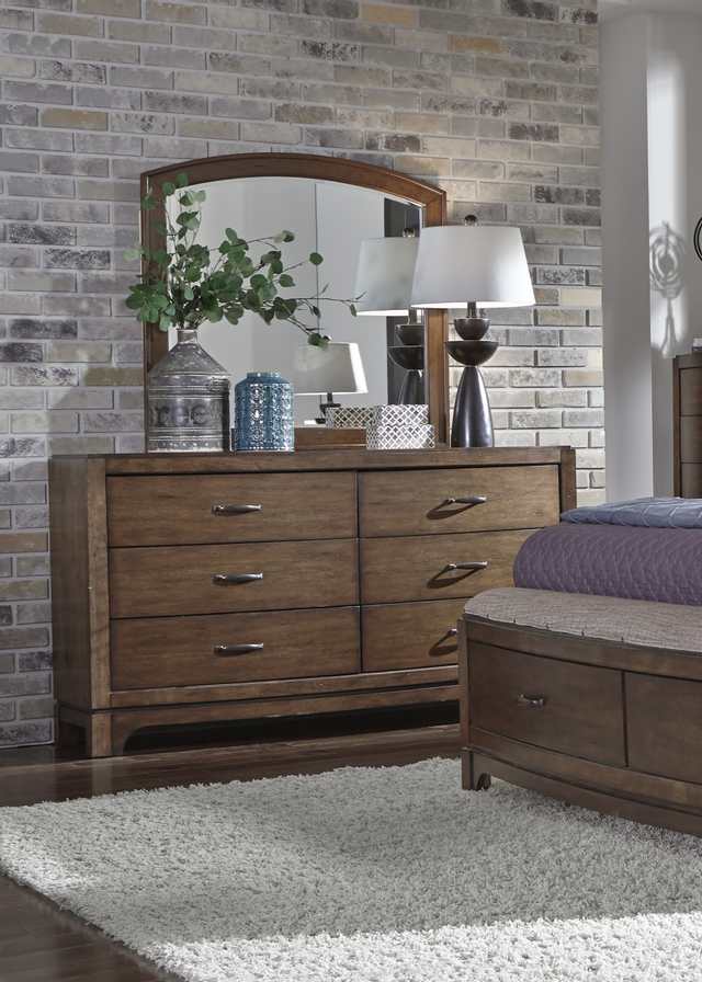 Liberty Furniture Avalon lll Bedroom King Panel Storage Bed, Dresser, Mirror, Chest and Night Stand Collection 2