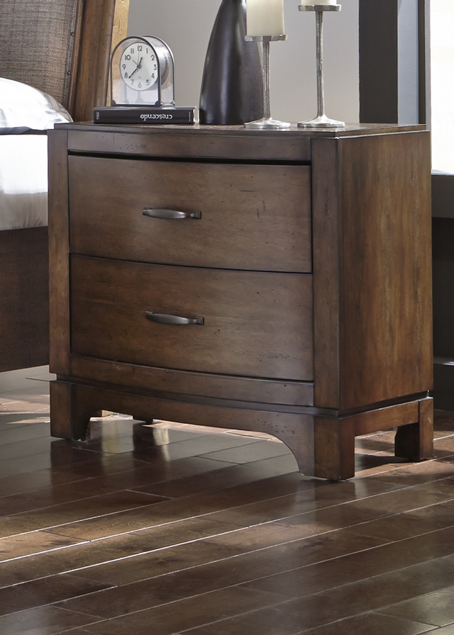 Liberty Furniture Avalon lll Bedroom King Storage Bed, Dresser, Mirror and Night Stand Collection 3