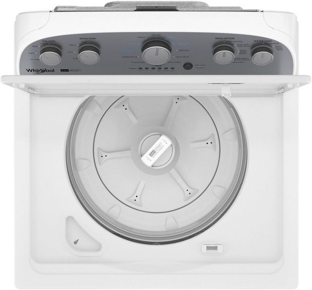 Whirlpool® 3.8 - 3.9 Cu. Ft. 2 in 1 Removable Agitator White Top Load Washer -1
