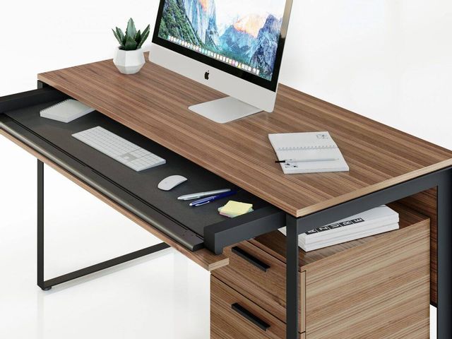 BDI Linea™ Natural Walnut Desk 3