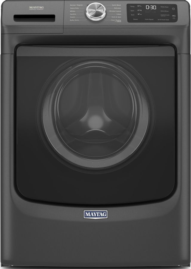 Maytag® 5.5 Cu. Ft. Volcano Black Front Load Washer