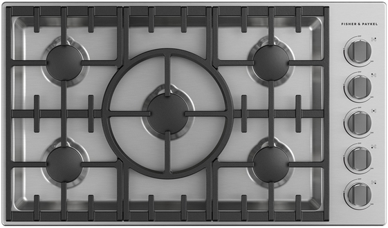 Fisher & Paykel Series 7 36" Stainless Steel Professional Liquid Propane Gas Cooktop
