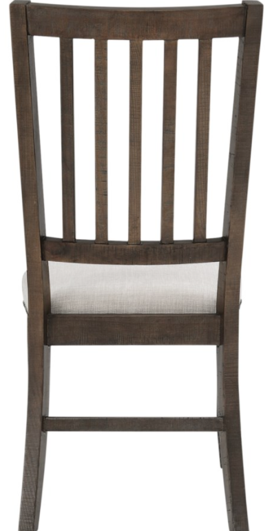 Jofran Inc. Willow Creek Chocolate Brown Slatback Dining Chair 1