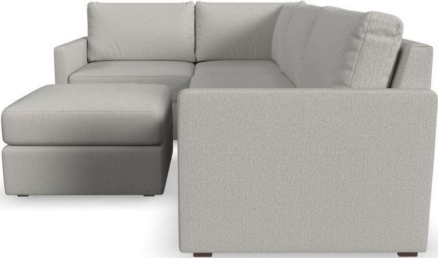 Flex by Flexsteel® 3-Piece Taupe 4 Seat Sectional with Ottoman| Don's ...