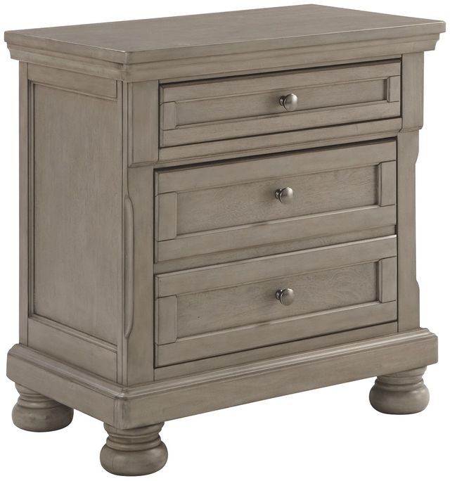 Signature Design by Ashley® Lettner Light Gray Nightstand-0