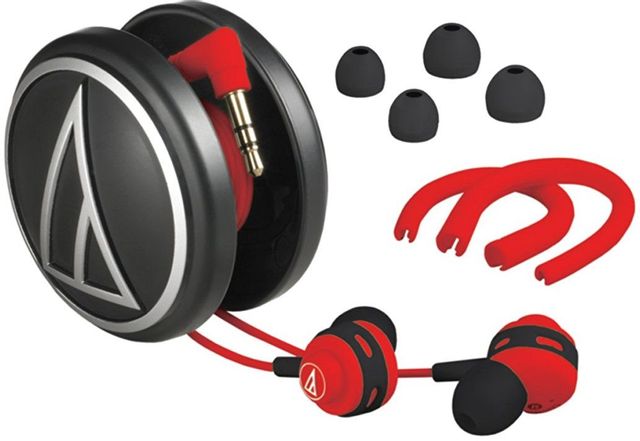 Audio-Technica® SonicSport Red In-Ear Headphones 1