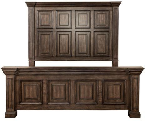 Liberty Furniture Big Valley Brownstone King Panel Bed-1