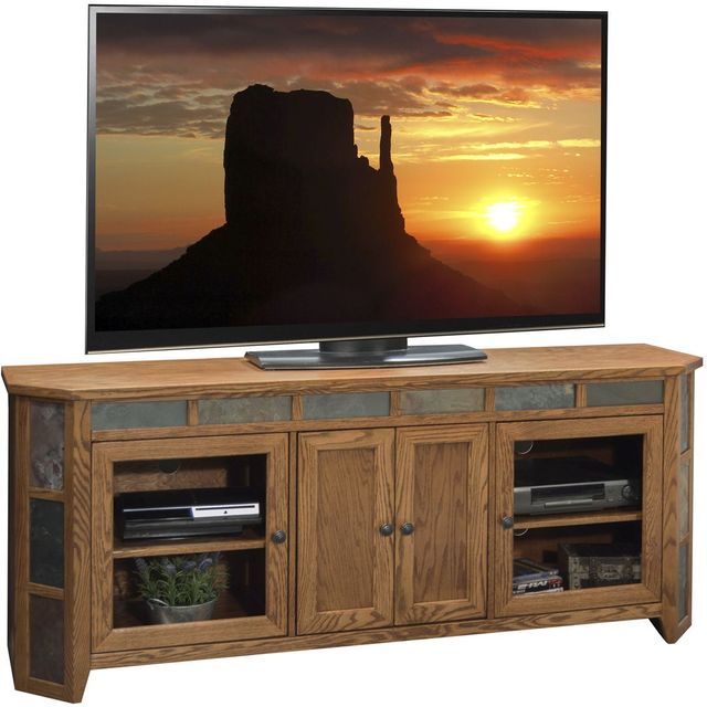 Legends Furniture, Inc. Oak Creek 72" Angled TV Console-0