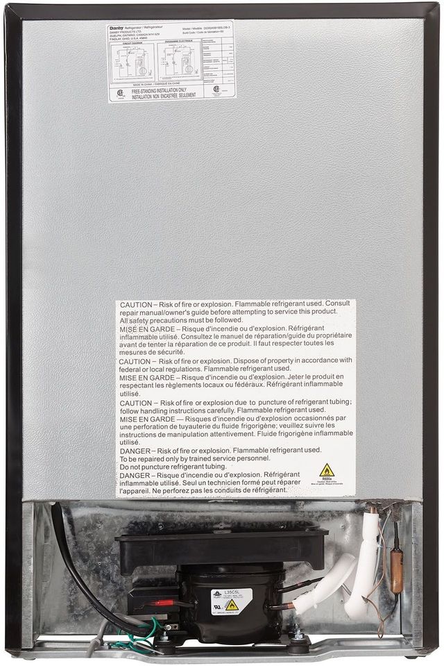 Danby® 4.5 Cu. Ft. Black Stainless Steel Compact Refrigerator 8
