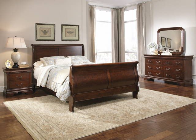 Liberty Furniture Carriage Court 4 Pieces Mahogany Queen Sleigh Bedroom Set 0