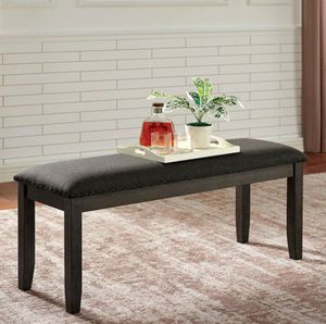 Furniture of America® Cilgerran I Gray/Dark Gray Bench