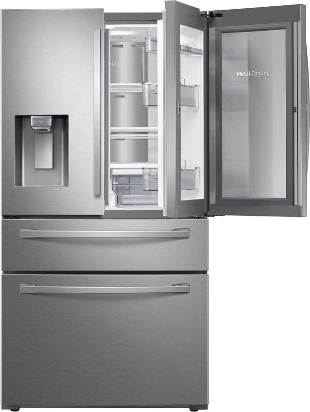 SAMSUNG 4 Piece Kitchen Package with a 28 cu. ft. Food Showcase 4-Door French Door Refrigerator-3