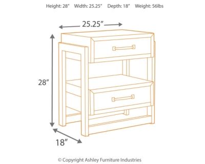 Signature Design by Ashley® Sommerford Brown Nightstand 2
