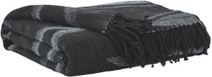 Signature Design by Ashley® Cecile 3-Piece Black/Gray Throws