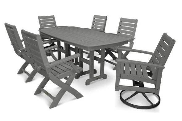 signature 7 piece dining set polywood