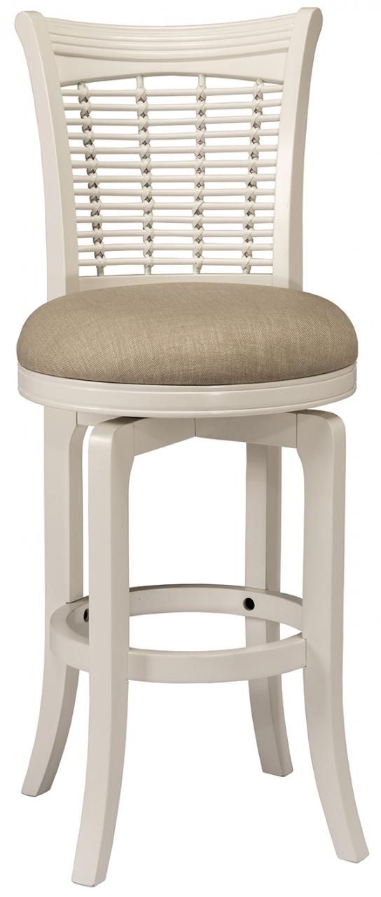 Hillsdale Furniture Bayberry White Swivel Counter Height Stool