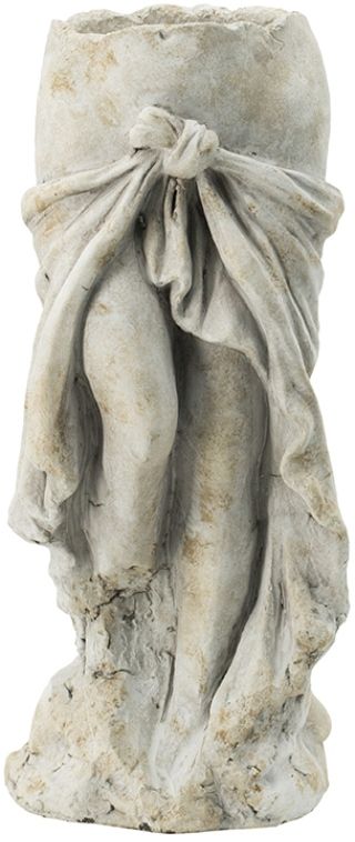 A & B Home Off White 15" Classical Greek Standing Planter-0