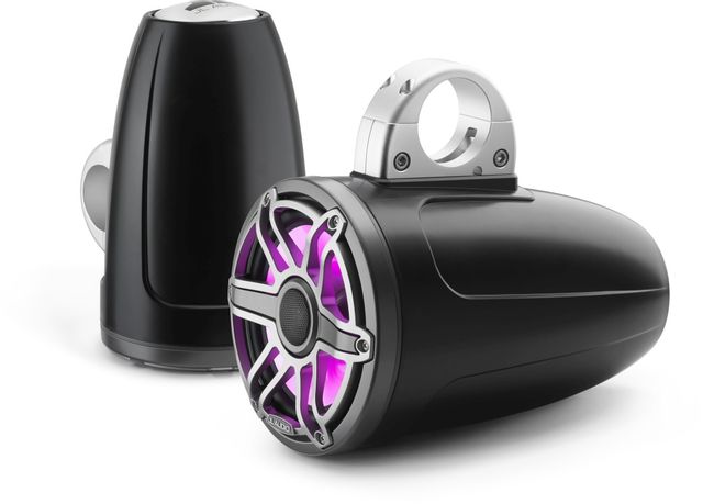JL Audio® M6 7.7" Marine Enclosed Coaxial Speaker System with Transflective™ LED Lighting 3