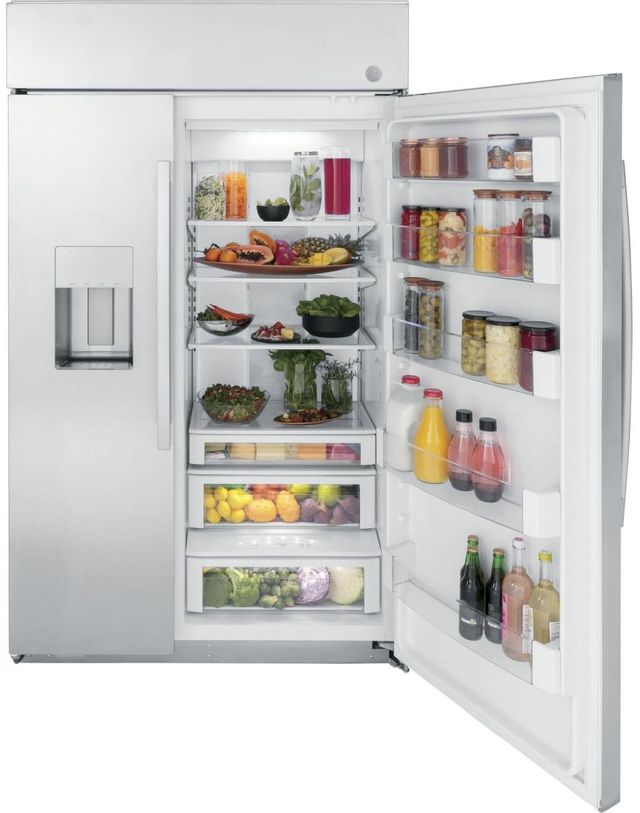 GE Profile™ 28.7 Cu. Ft. Stainless Steel Counter Depth Side By Side Refrigerator-2