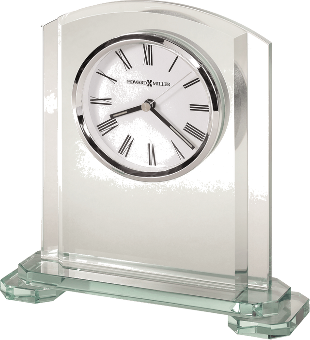 Howard Miller® Stratus Glass Crystal Tabletop Clock